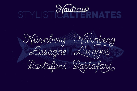 Nauticus Script&Sans in Script Fonts - product preview 2