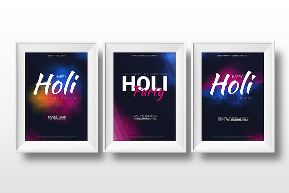Happy Holi. Festival of Colors. in Flyer Templates - product preview 1