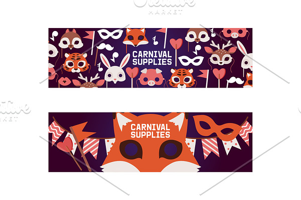 Mask vector pattern kids carnival