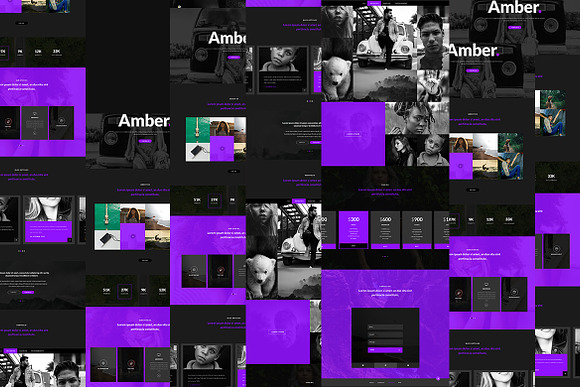 Amber UI Kit in UI Kits and Libraries - product preview 4