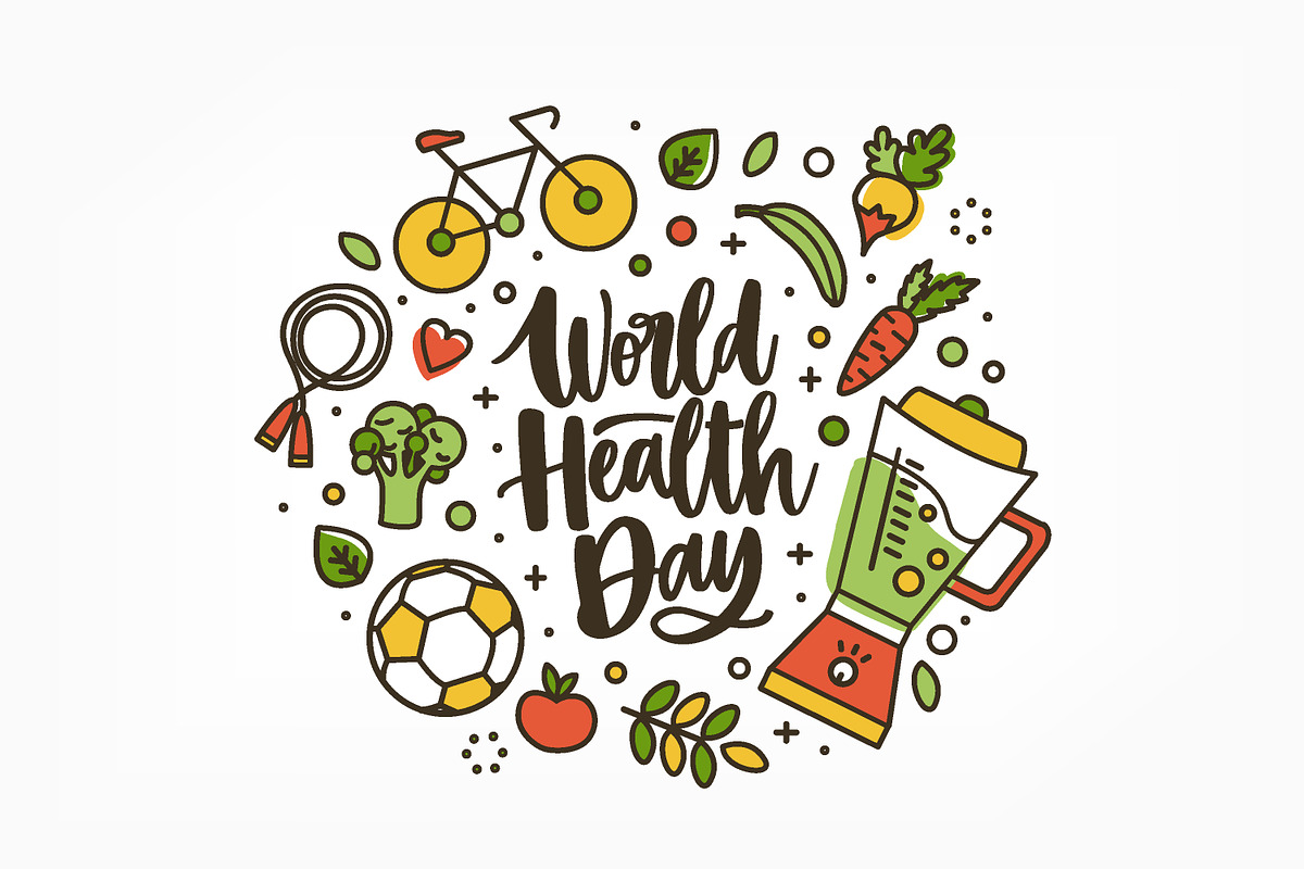 World Health Day card in Illustrations - product preview 8