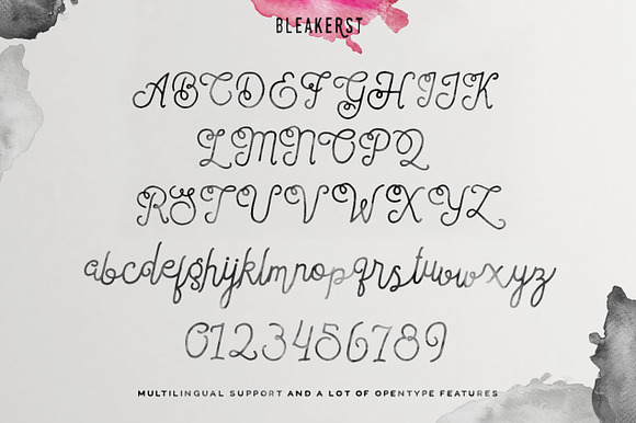 Bleakerst Script in Chalkboard Fonts - product preview 1