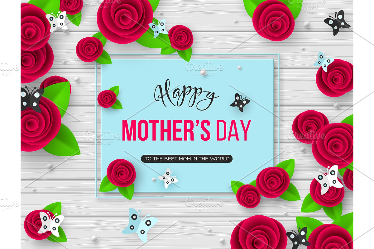 Happy Mothers day greeting card. in Illustrations - product preview 8
