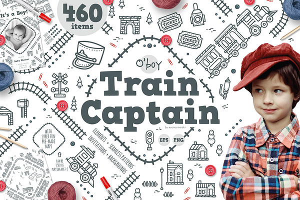 O' boy - Train Captain Illustration
