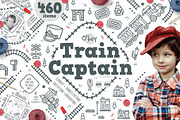 O' boy - Train Captain Illustration