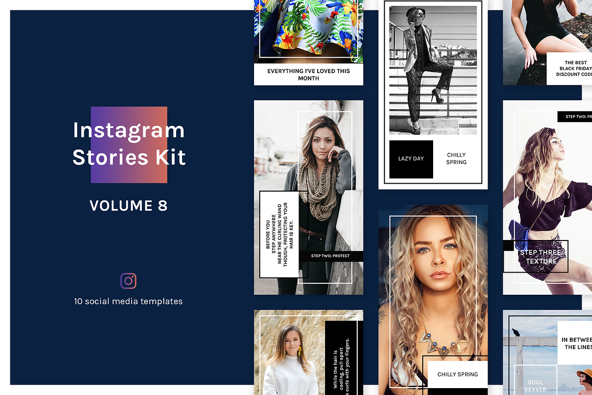 Instagram Stories Kit (Vol.8) in Instagram Templates - product preview 8