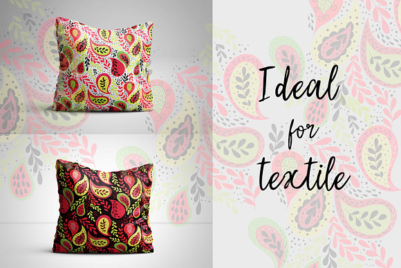 Paisley floral pattern in Patterns - product preview 1