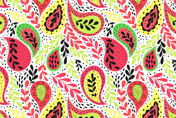 Paisley floral pattern in Patterns - product preview 3