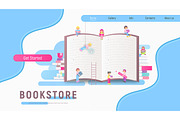 Landing Page for Bookstore