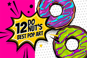 12 Pop Art Donut's