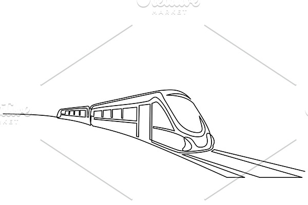 Continuous one line drawing Modern