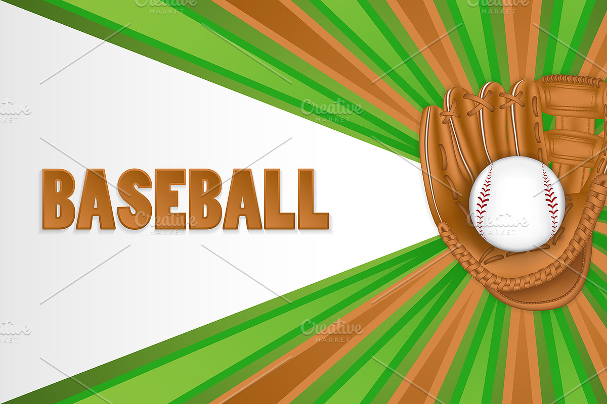 Baseball glove in Illustrations - product preview 8