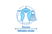 Dress concept icon