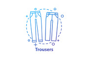 Trousers concept icon