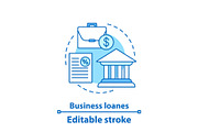 Business loanes concept icon