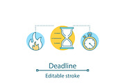 Deadline concept icon