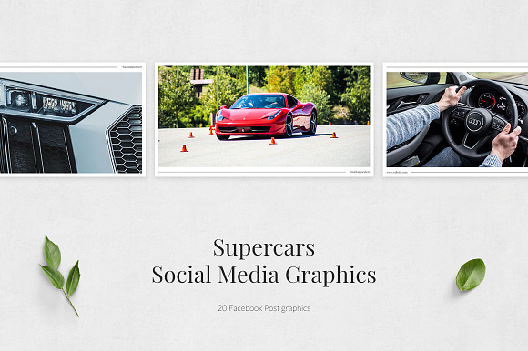 Supercars Facebook Posts in Facebook Templates - product preview 1