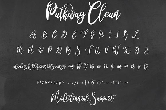 Pathway script - 2 styles in Chalkboard Fonts - product preview 7