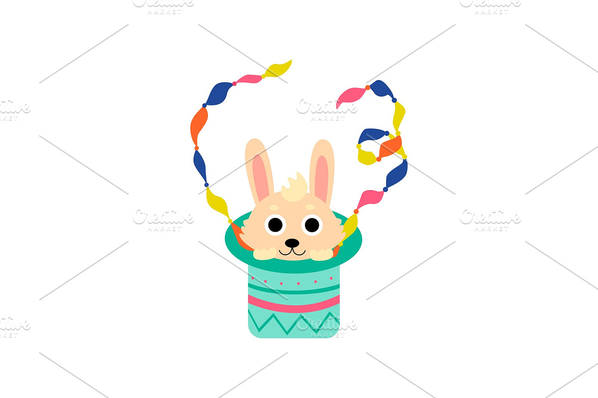 Cute Rabbit Appearing From Magician in Illustrations - product preview 8