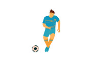 Man Playing Soccer, Male Soccer