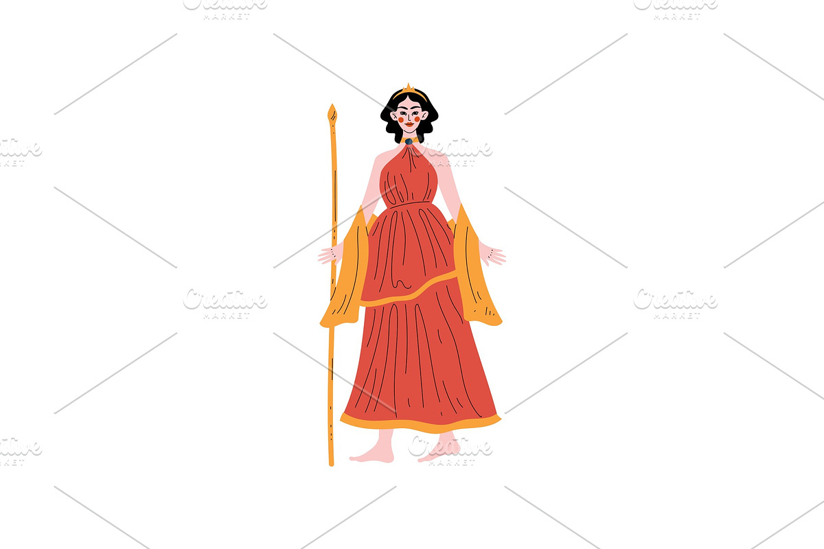 Hera Olympian Greek Goddess in Illustrations - product preview 8