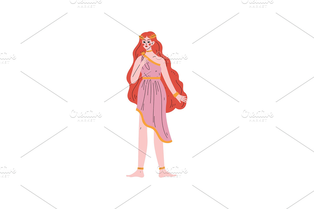 Beautiful Aphrodite Olympian Greek in Illustrations - product preview 8