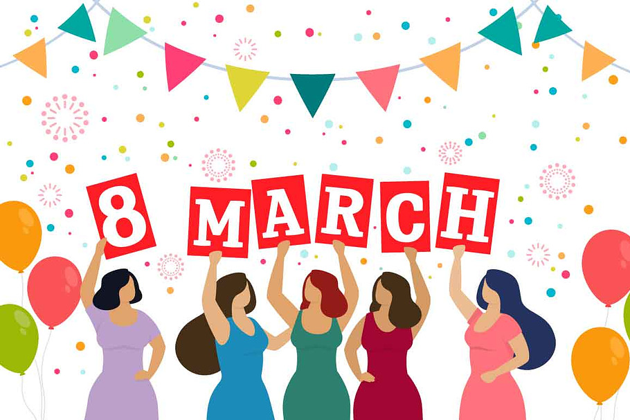 Happy Women's Day -vector collection