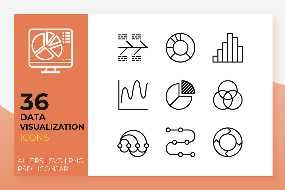 Data Visualization Icons in Icons - product preview 8
