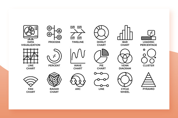 Data Visualization Icons in Icons - product preview 1