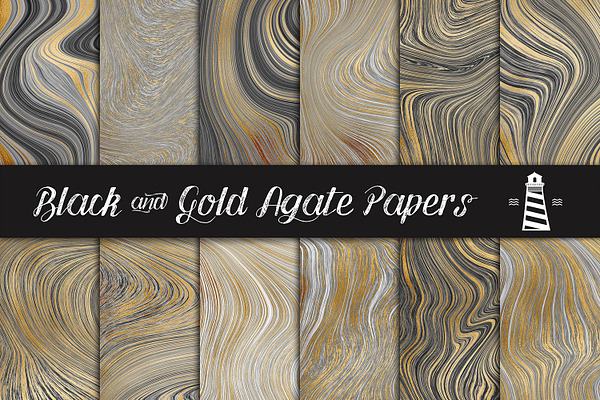 Gold Agate Patterns