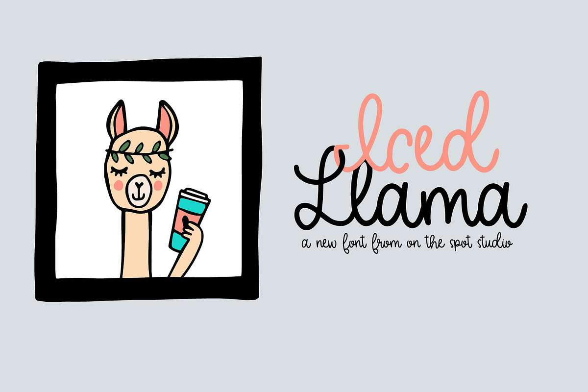Iced Llama in Scrapbooking Fonts - product preview 8