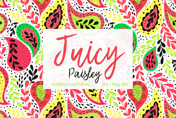 Paisley floral pattern in Patterns - product preview 5