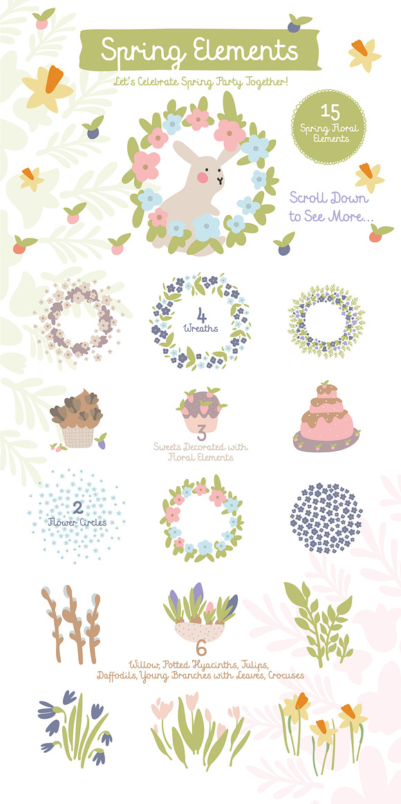 Easter Funny Vector Set in Illustrations - product preview 4