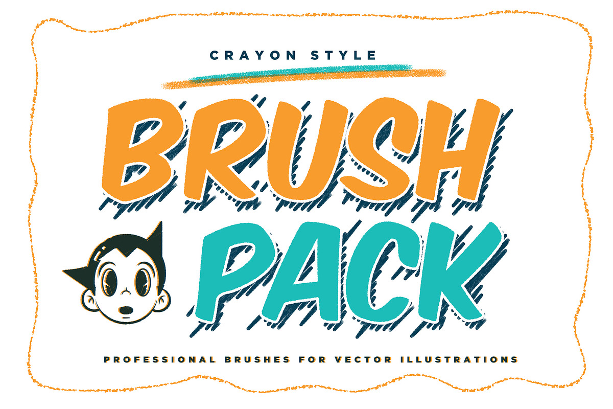 Adobe Illustrator Crayon Brushes in Add-Ons - product preview 8
