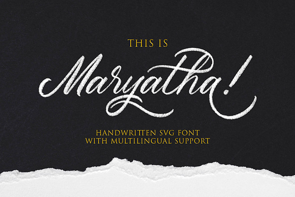 Maryatha SVG Font