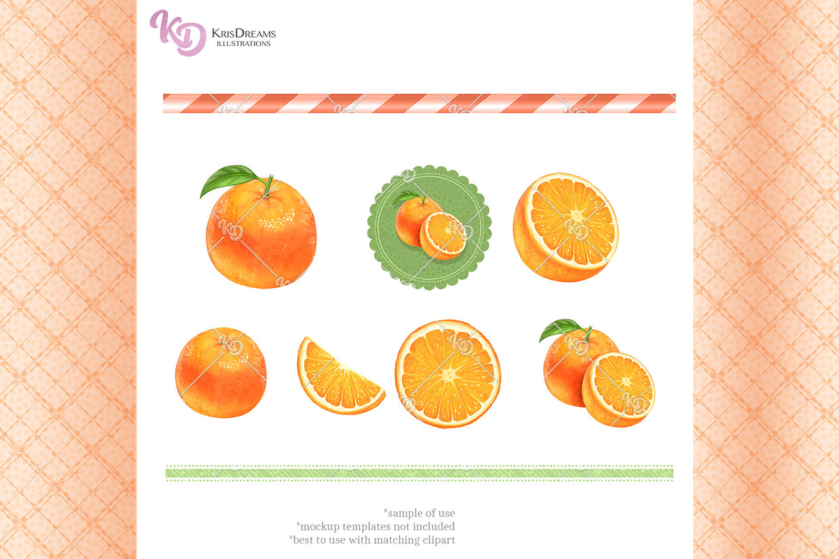 Oranges Graphics Bundle in Illustrations - product preview 8