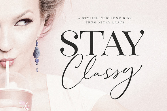 The Stay Classy Font Duo in Display Fonts - product preview 35