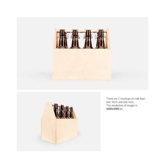 Craft Beer Box Mockup in Product Mockups - product preview 1