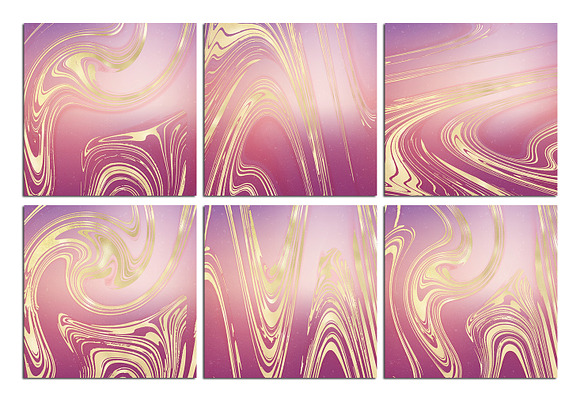 Gold Marble Iridescent Textures in Textures - product preview 24