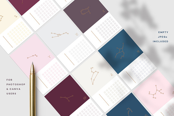 Astrology Calendar Templates in Stationery Templates - product preview 8