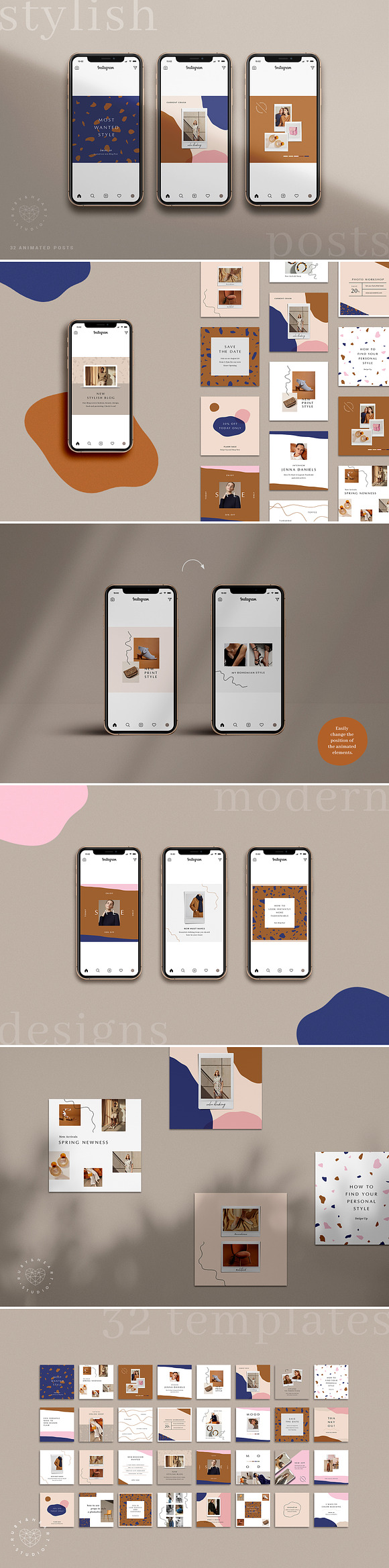 BUNDLE Animated Instagram Posts in Instagram Templates - product preview 9
