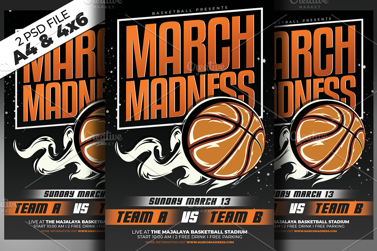 March Madness Flyer in Flyer Templates - product preview 8