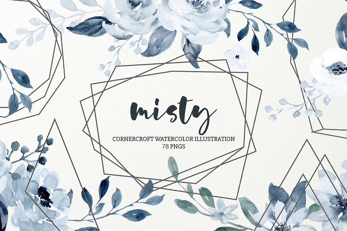 Watercolor Illustration Misty in Illustrations - product preview 8