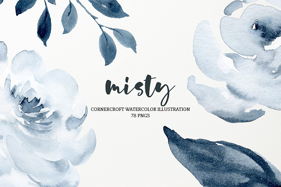 Watercolor Illustration Misty in Illustrations - product preview 4