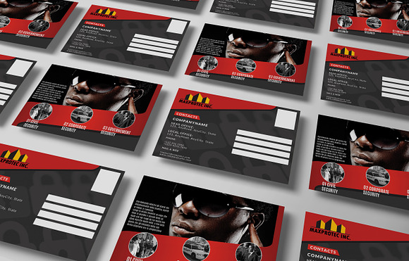 Security Company Promotion PostCard in Postcard Templates - product preview 2