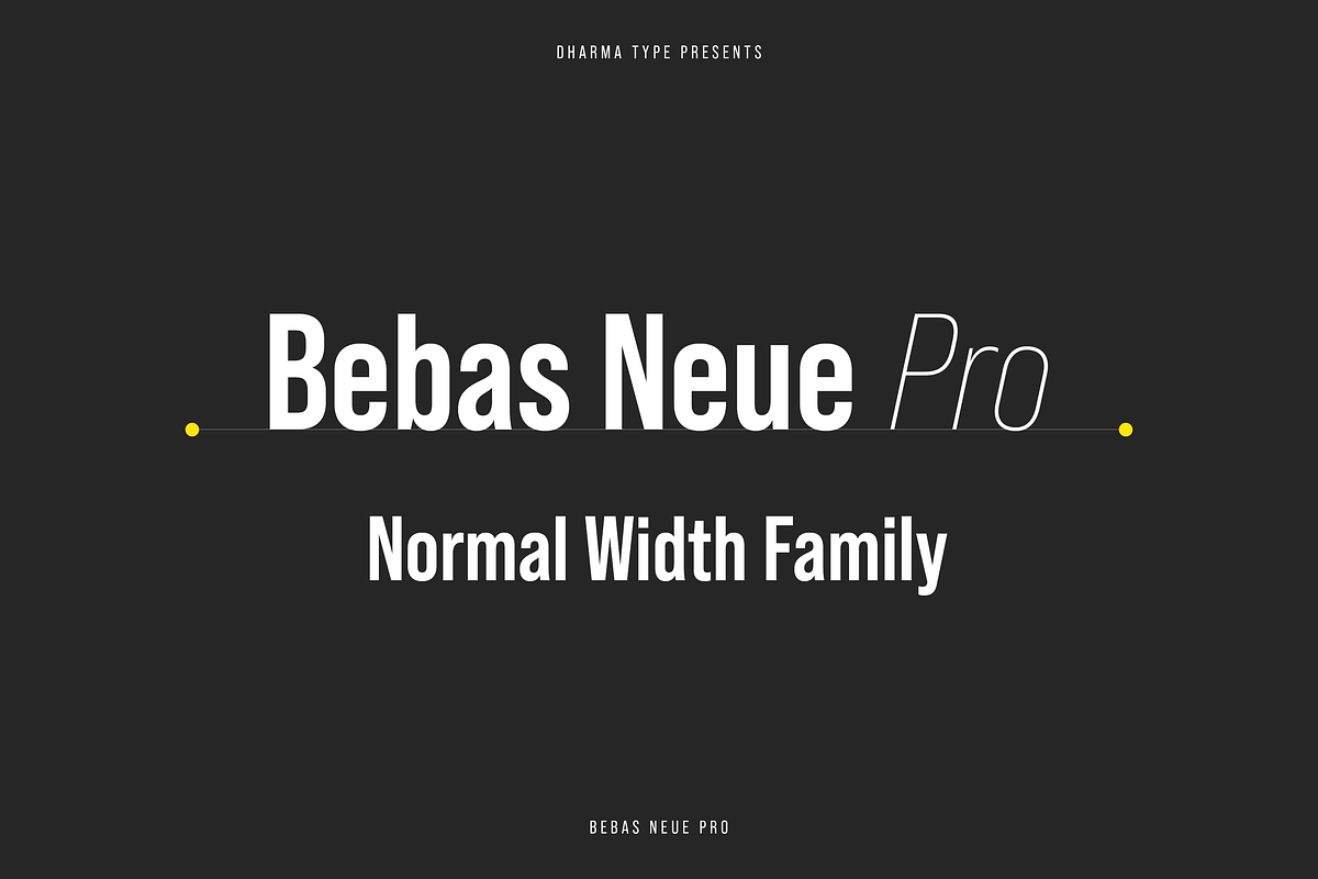 Bebas Neue Pro - Normal Width Family in Gothic Fonts - product preview 8