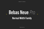 Bebas Neue Pro - Normal Width Family