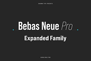 Bebas Neue Pro - Exp Family