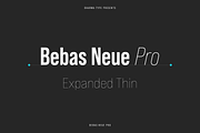 Bebas Neue Pro - Exp Thin