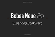Bebas Neue Pro - Exp Book Italic